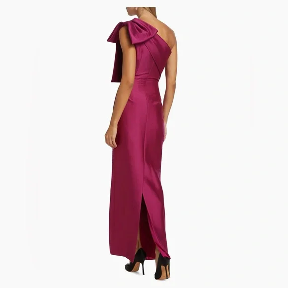 Sachin + Babi One-Shoulder Fuchsia Dress - Picture 4 of 12